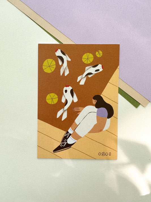 Koi Post card