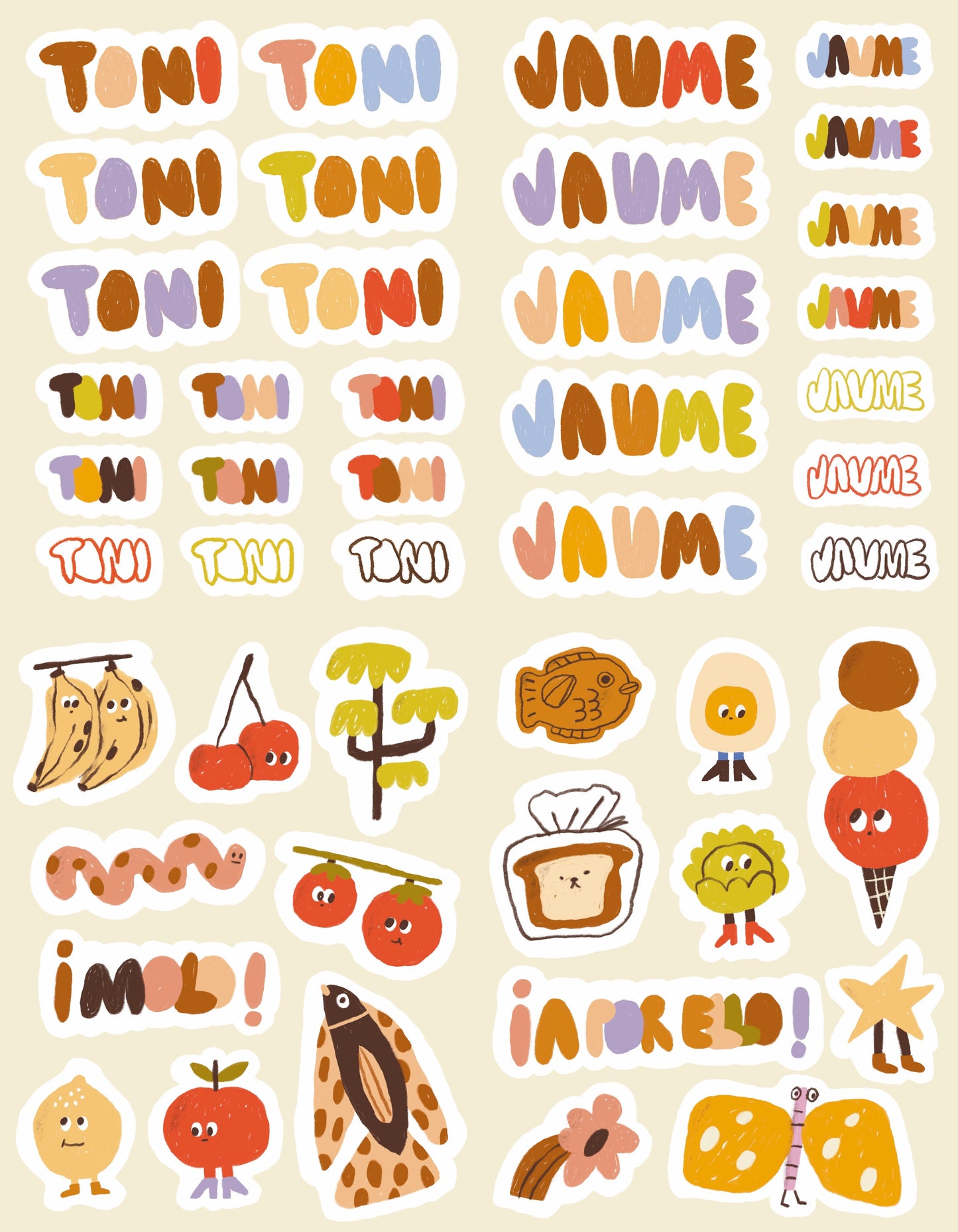 Pegatinas Personalizadas Nombre